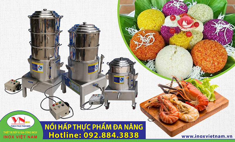 Sản phẩm nồi hấp công nghiệp đa năng, nồi hấp công nghiệp cách thủy đa năng uy tín chất lượng tại Inox Việt Nam.