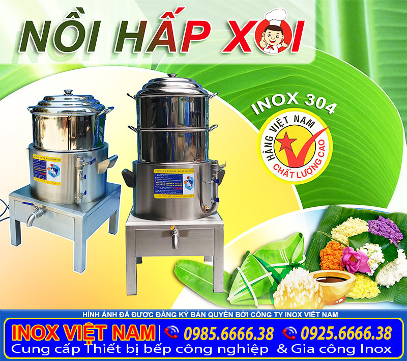 Địa chỉ mua nồi hấp xôi công nghiệp giá tốt tại xưởng Inox Việt Nam chúng tôi, liên hệ mua ngay.