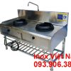 Bếp á 2 họng đốt kiềng gang có kệ dưới giá tốt tại xưởng sản xuất thiết bị bếp công nghiệp, bếp inox công nghiệp Inox Việt Nam của chúng tôi.