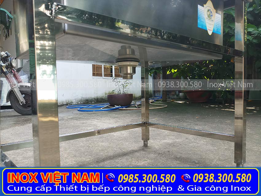 chân bồn rửa chén 1 ngăn lớn
