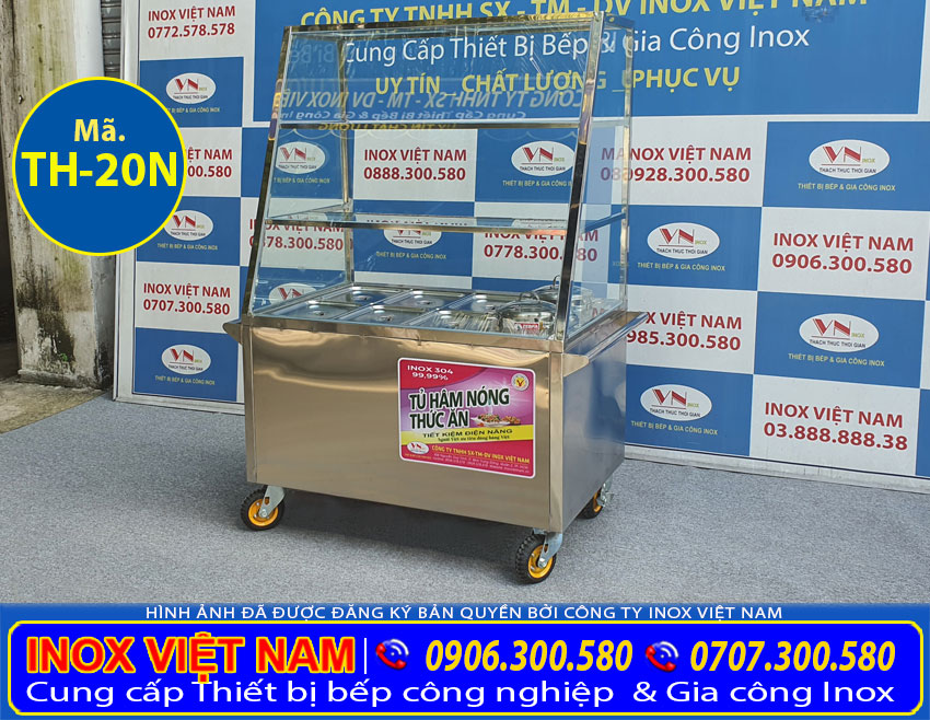 Giá tủ giữ nóng thức ăn 6 khay 2 nồi tại Inox Việt Nam liên hệ ngay.