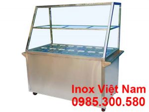 Tủ hâm nóng thức ăn 14 khay bao nhiêu tiền, tủ trưng bày hâm nóng thức ăn 14 khay giá tại xưởng sản xuất. Liên Hệ Inox Việt Nam Ngay.