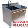 Sản phẩm tủ inox có bồn rửa bên trái là sản phẩm tủ inox nhà bếp, tủ inox có chậu rửa, tủ inox có bồn rửa bằng inox 304
