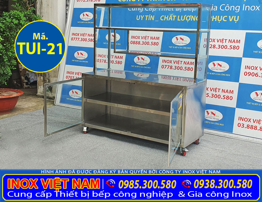 Tủ đựng chén bát nhà bếp giá xưởng tại Inox Việt Nam sản phẩm bền đẹp mã TUI-21.
