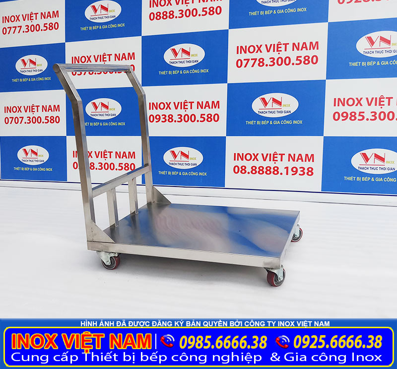 Xưởng sản xuất Inox Việt Nam là địa chỉ tin cậy để mua xe đẩy inox 1 tầng chất liệu inox giá tốt hoặc xe đẩy inox các loại từ inox 304.