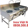 Thiết bị bếp inox 3 họng kiềng tô thấp á giá tại xưởng sản xuất.