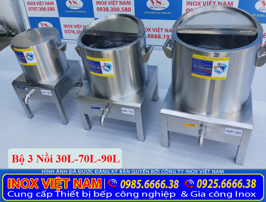 Địa chỉ mua bộ 3 nồi phở điện tiêu chuẩn tại TP HCM uy tín chất lượng. sản phẩm nồi nấu phở bằng điện tại Inox Việt Nam.