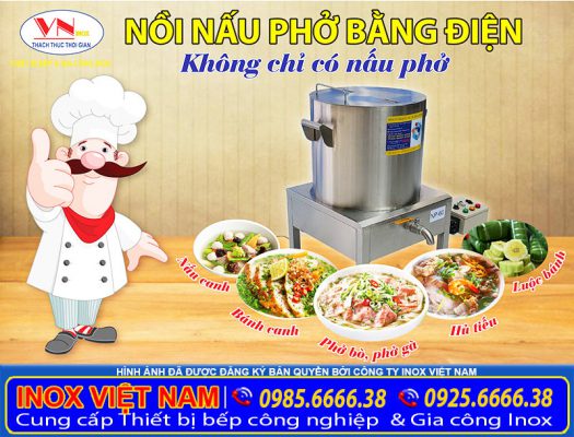 Nồi nấu phở bằng điện đa năng, nồi điện nấu phở giá tốt.