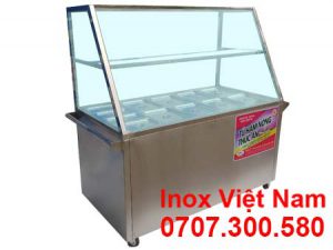 Tủ hâm nóng thức ăn 12 khay lớn nhỏ tại xưởng của chúng tôi Inox Việt Nam.