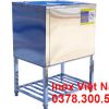 Thùng đá inox có kệ dưới, thùng chứa đá inox 304.