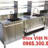 Quầy bar trà sữa inox dài 2 mét 7 đẹp giá tốt.