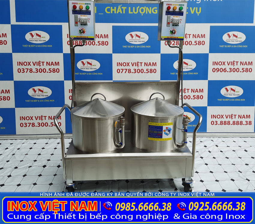 Inox Việt Nam báo giá nồi tráng bánh cuốn bằng điện giá tốt tại TP HCM.