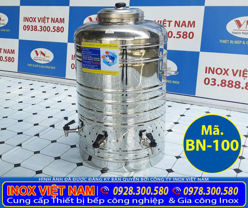 Bình đựng nước inox 100 lít giá tốt tại TP HCM đơn vị Inox Việt Nam.