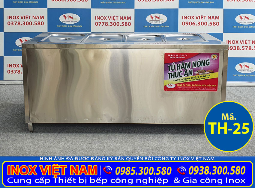 Tủ giữ nóng thức ăn 4 khay giá tốt tại Inox Việt Nam.