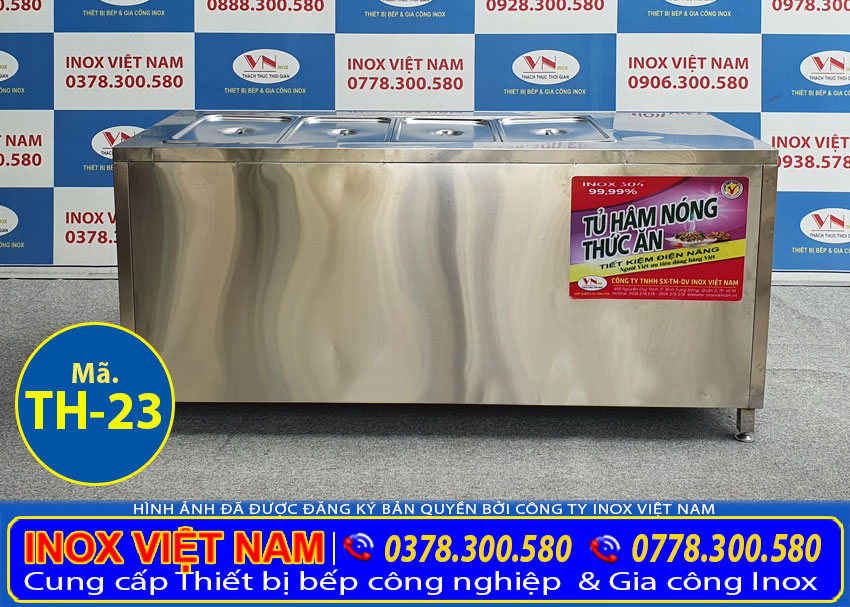 Tủ giữ nóng thức ăn TH-23 giá tốt tại Inox Việt Nam.