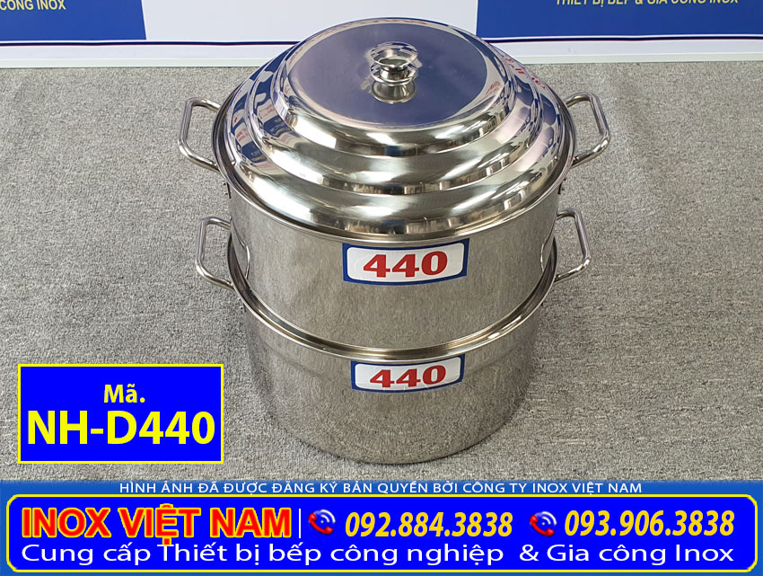 Nồi Hấp Inox Sử Sụng Bếp Gas NH-D440 giá tốt tại Inox Việt Nam