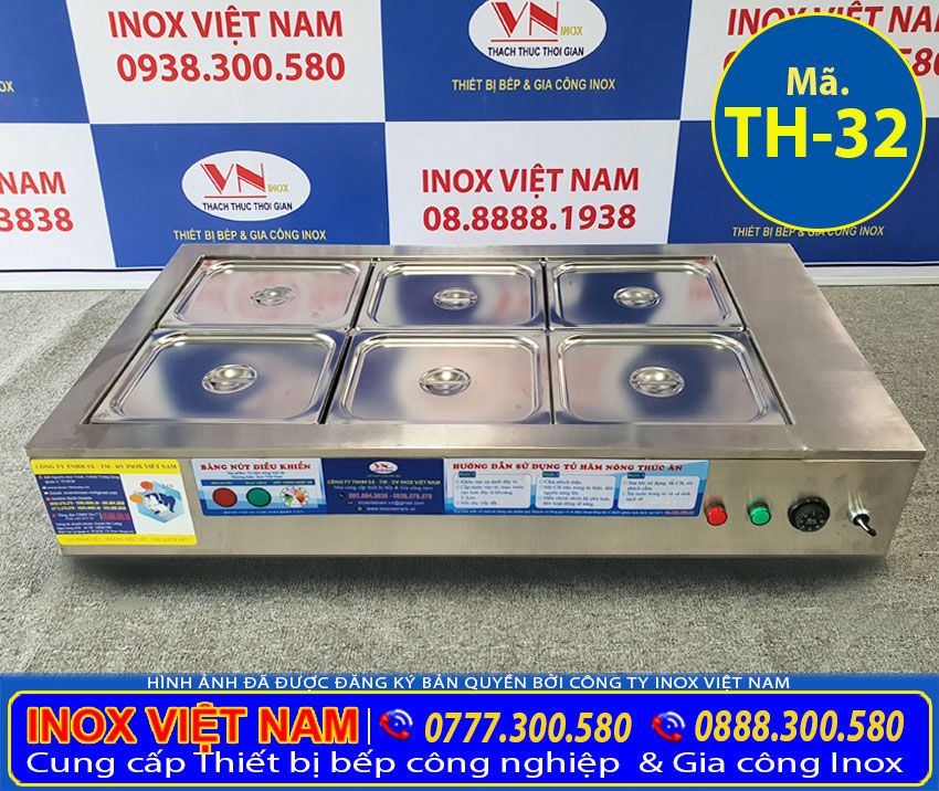 Tủ hâm nóng thức ăn để bàn giá tốt tại Inox Việt Nam TH-32