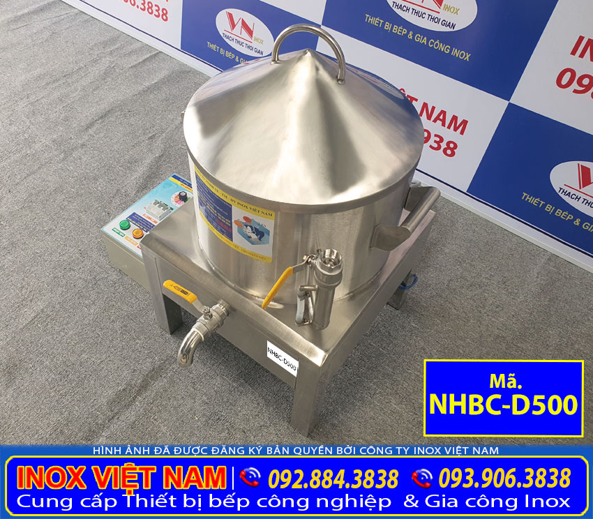 Nồi Tráng Bánh Cuốn Bằng Điện Size 500 NHBC-D500 tại Inox Việt Nam