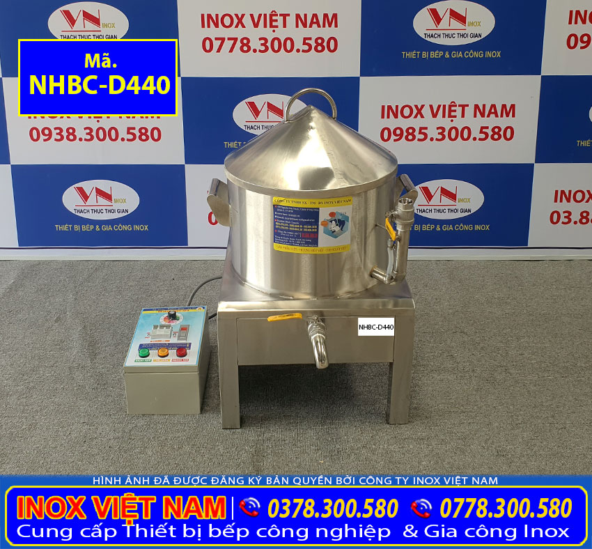 Nồi Tráng Bánh Cuốn Bằng Điện Size 440 NHBC-D440 giá tốt tại Inox Việt Nam