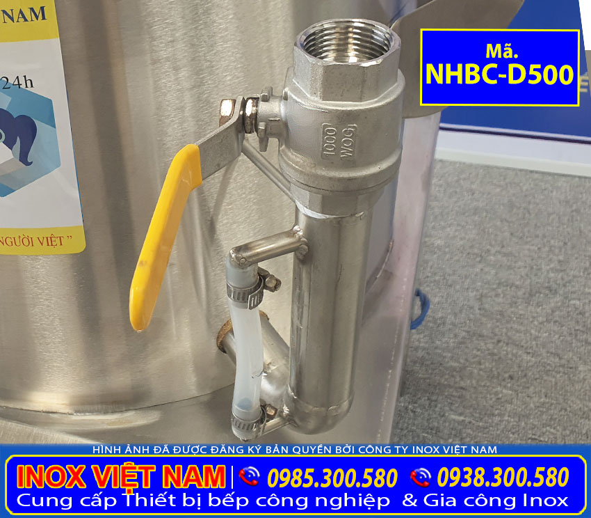 ống đo mựt nước Nồi Tráng Bánh Cuốn Bằng Điện Size 500 NHBC-D500