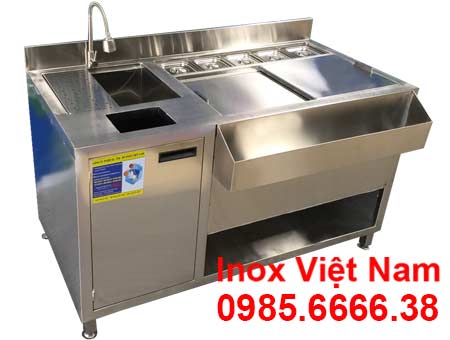 Quầy Pha Chế Inox QB-37 Inox Việt Nam