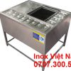Thùng Đá Inox Khung Chân Có Khay Topping TD-TP26