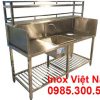 Chậu Rửa Inox Có Kệ Phẳng Trên Và Kệ Song Dưới CR-60