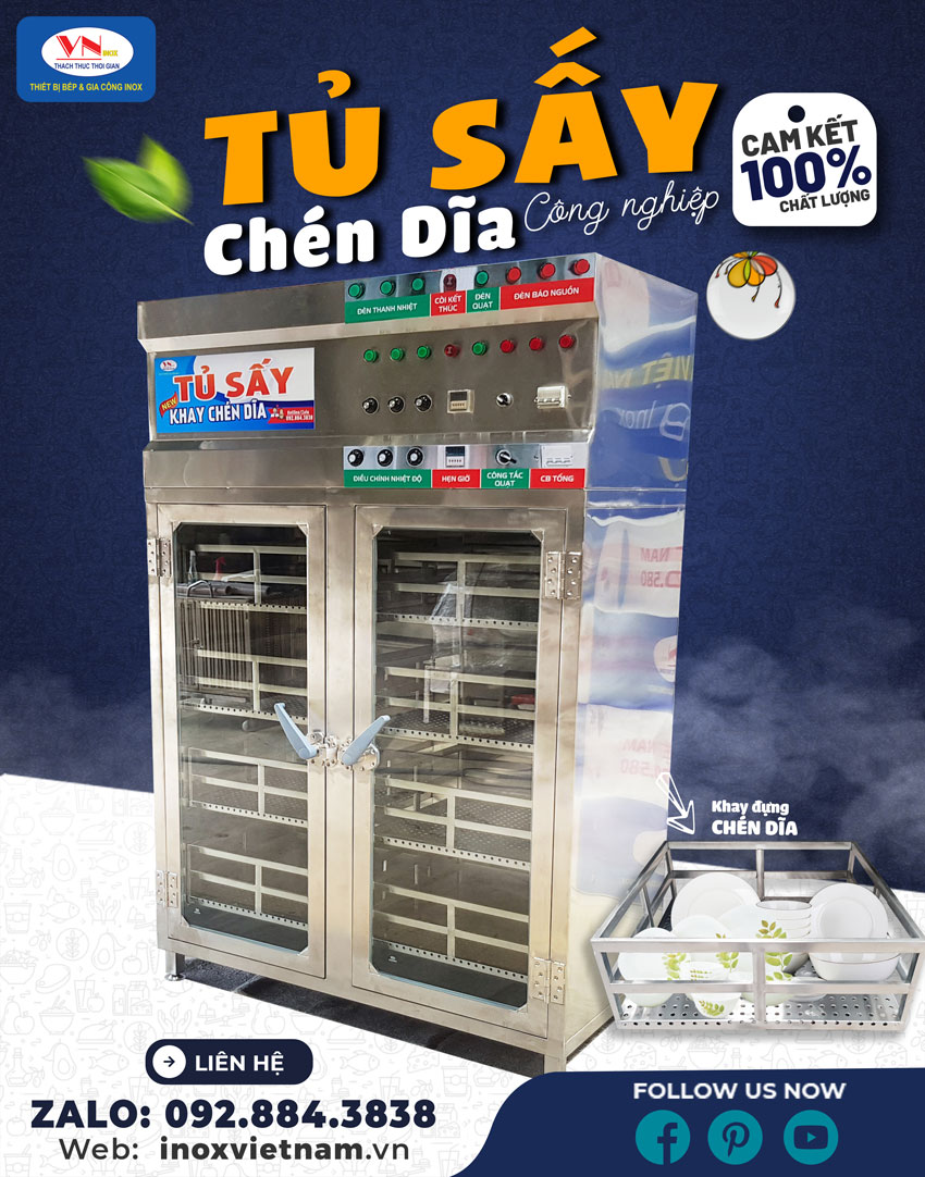 Địa chỉ bán tủ sấy chén bát đĩa khử trùng uy tín chất lượng, Inox Việt Nam.
