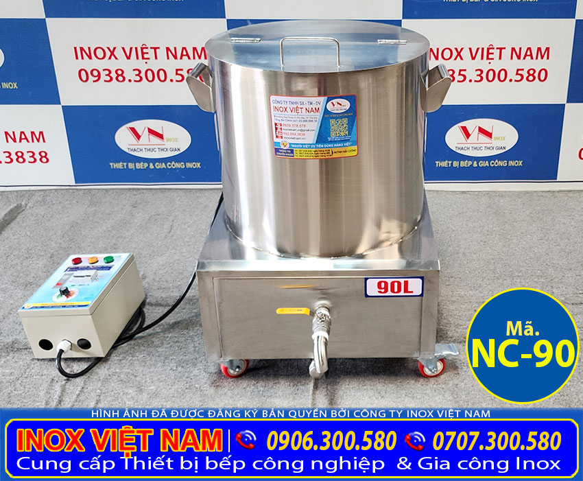 Nồi điện nấu cháo công nghiệp 90 lít giá tốt tại xưởng Inox Việt Nam là điểm đến của nhiều khách hàng đã và đang có nhu cầu sử dụng trong kinh doanh nhà hàng, quán ăn.