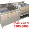 Quầy Pha Chế Inox 304 Dài 2 Mét Có Bồn Rửa QB-62