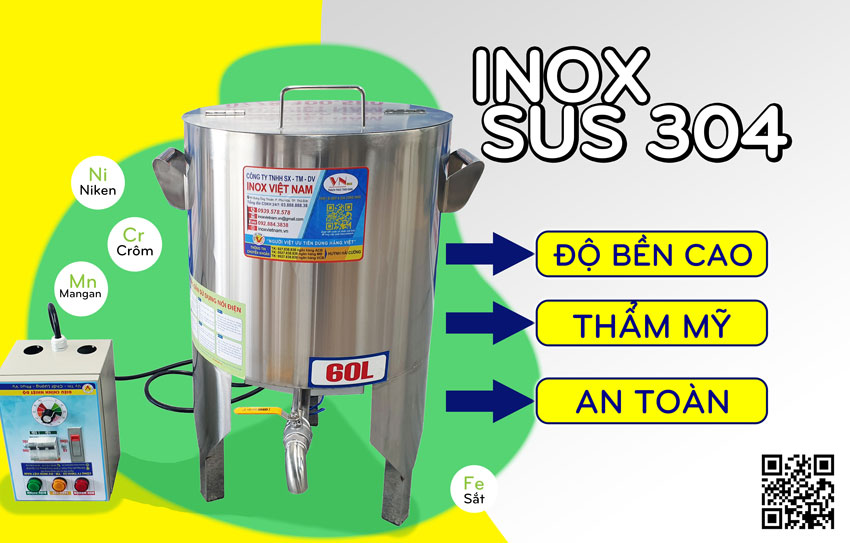 Địa chỉ bán nồi điện nấu phở inox giá tốt sản phẩm uy tín chất lượng tại Inox Việt Nam nhà sản xuất nồi điện nấu phở inox 304 có 3 chân có kích thước đa dạng