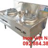 Bếp Đôi Công Nghiệp Inox Có 1 Bầu Nước Và Quạt Thổi BA-37