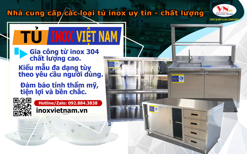 Tủ inox úp chén bát nhà bếp giá bao nhiêu tiền 1 chiếc. Hãy liên hệ Inox Việt Nam để được tư vấn báo giá tủ inox đựng chén bát các loại uy tín chính xác được bán chạy nhất hiện nay.