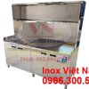 Tủ Inox Có Bồn Rửa Và Kệ Trên Dài 2 Mét TUI-49
