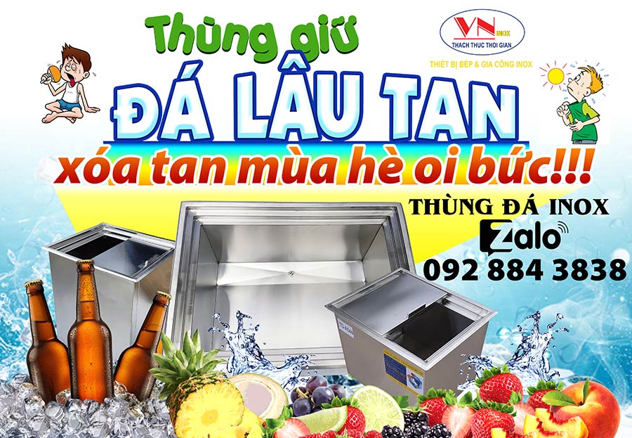 Thùng đá inox 304 đánh giá giữ nhiệt rất tốt khi sử dụng đây là lựa chọn tốt nhất hiện nay