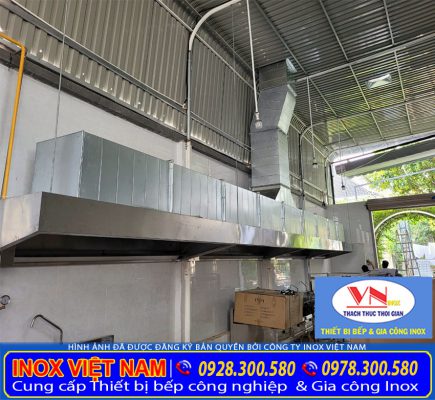 Thi công tum hút mùi công nghiệp nhà hàng trọn gói uy tín. Hãy liên hệ Inox Việt Nam