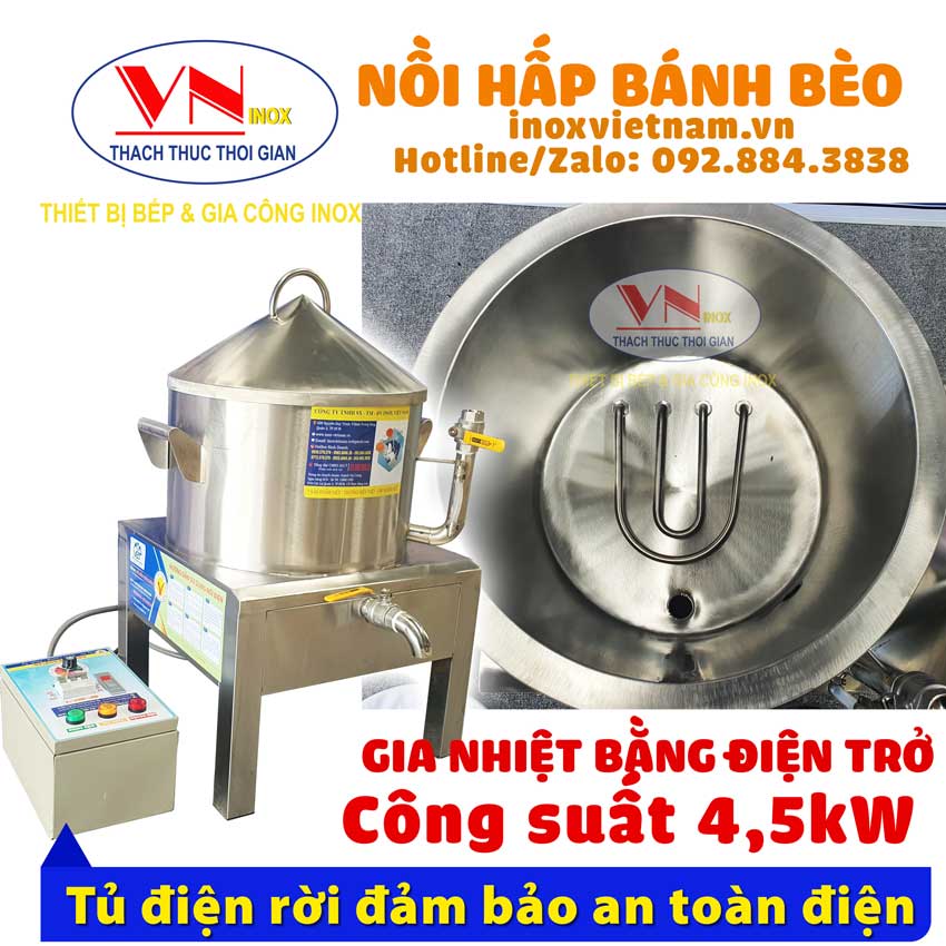 Máy làm bánh bèo chén xoáy bằng điện công suất lớn. Nồi hấp bánh bèo chén, Nồi hấp bánh bèo bằng điện, Mua nồi hấp bánh bèo đa năng, Máy làm bánh bèo