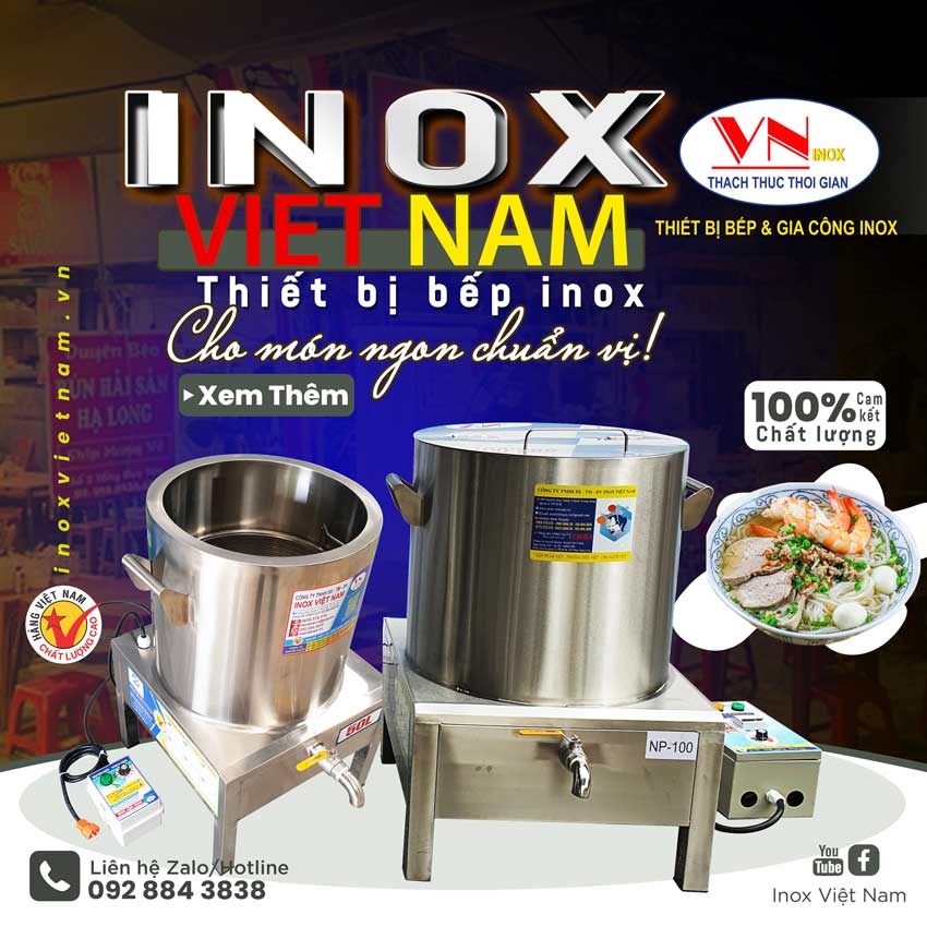 Nồi điện inox đa năng nấu phở bún nước lèo, nấu nước sôi công nghiệp công suất giá tốt