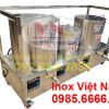 bộ nồi inox điện nấu phở liền bệ 40-80-150 lít