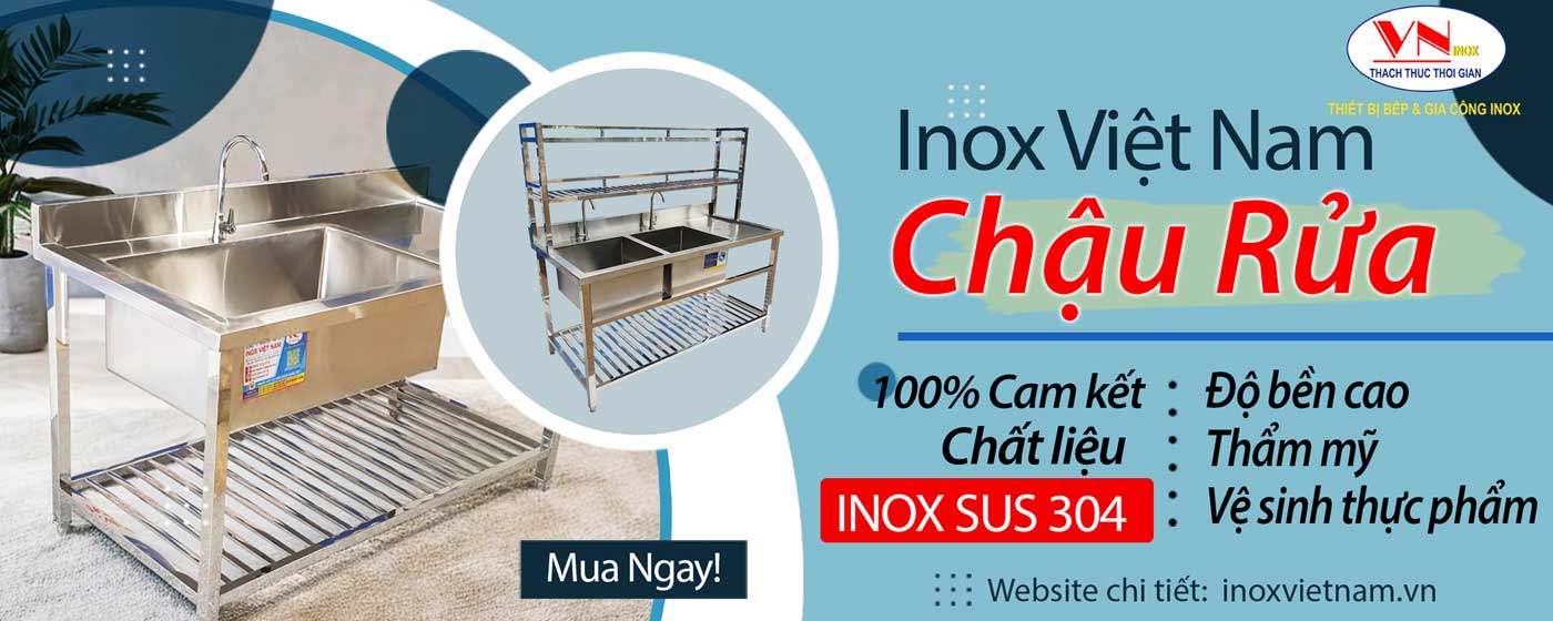 Địa chỉ bán chậu rửa inox công nghiệp cỡ lớn giá tốt tại tphcm