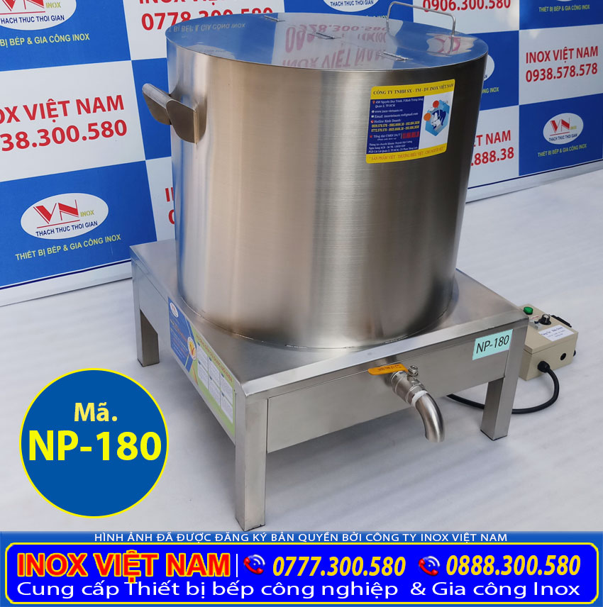 Nồi inox điện nấu phở 180 lít